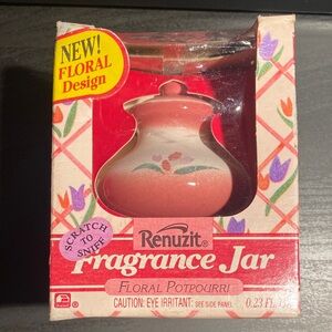 Vintage NOS Renuzit Fragrance Jar, Floral Potpourri scent, 0.23FL OZ